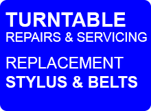 Turntable record player decks repairs stylus & belts replacement